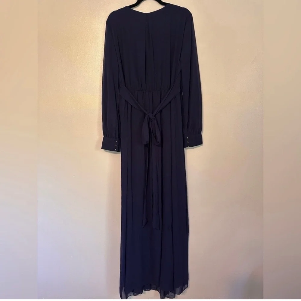 Baltic Born Lydia Navy Long Sheer Sleeve Maxi Dress Size XXXL - Picture 6 of 8